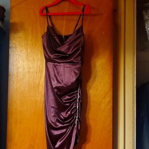 Burgundy dress